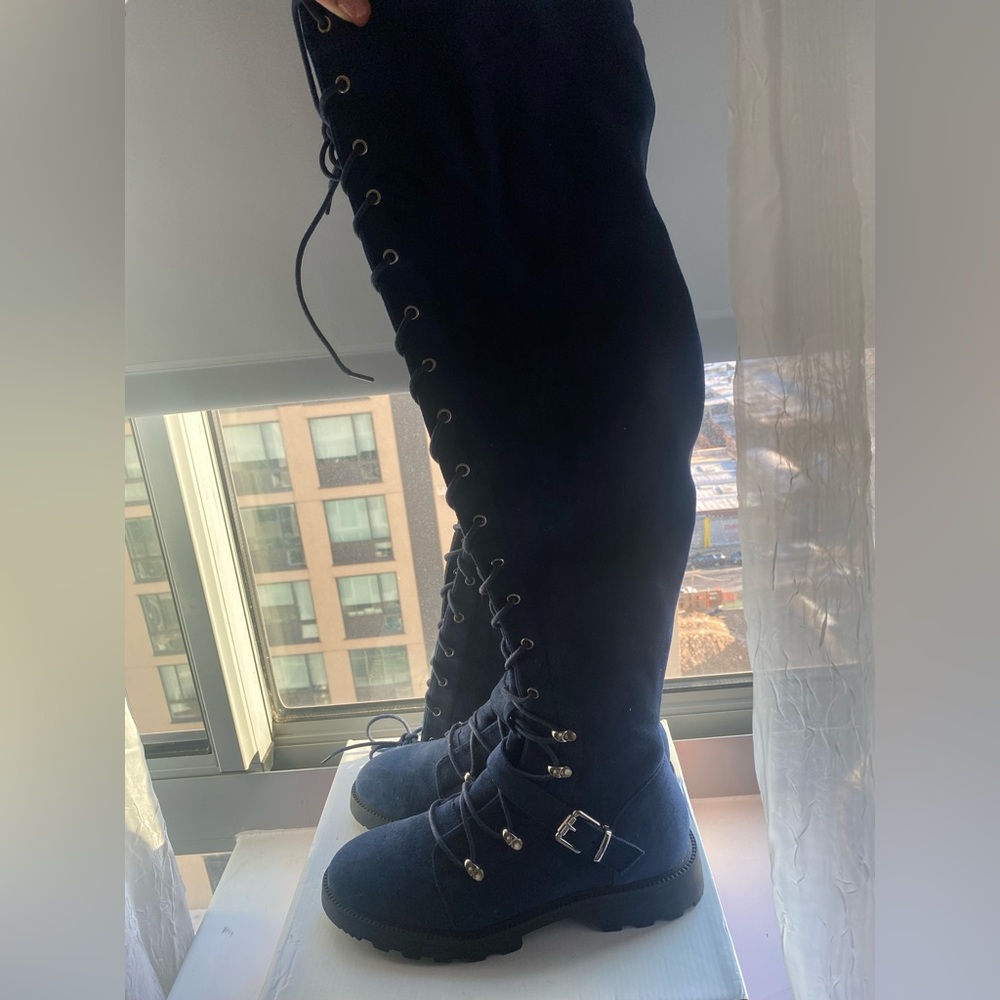 Blue Suede Boots